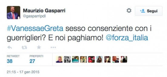 Gasparri tweet