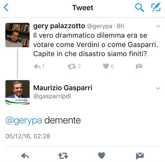 Gasparri Twitter 
